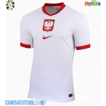 Camisa de time de futebol Polónia Replicas 1º Equipamento Europeu 2024 Manga Curta